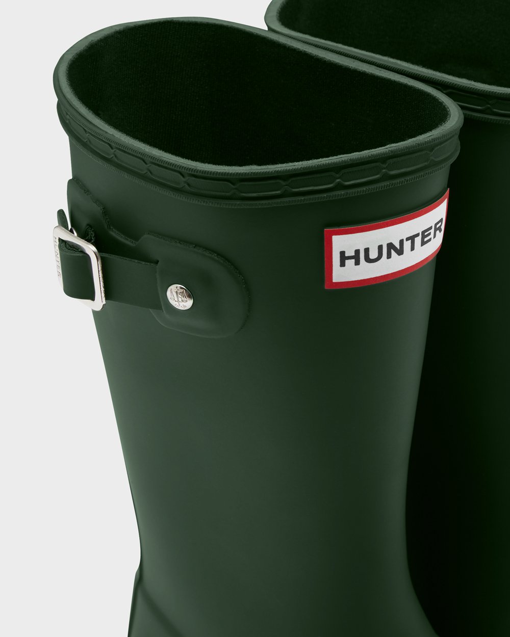 Botas De Agua Hunter Niños Verde Original Big 823765-UTC